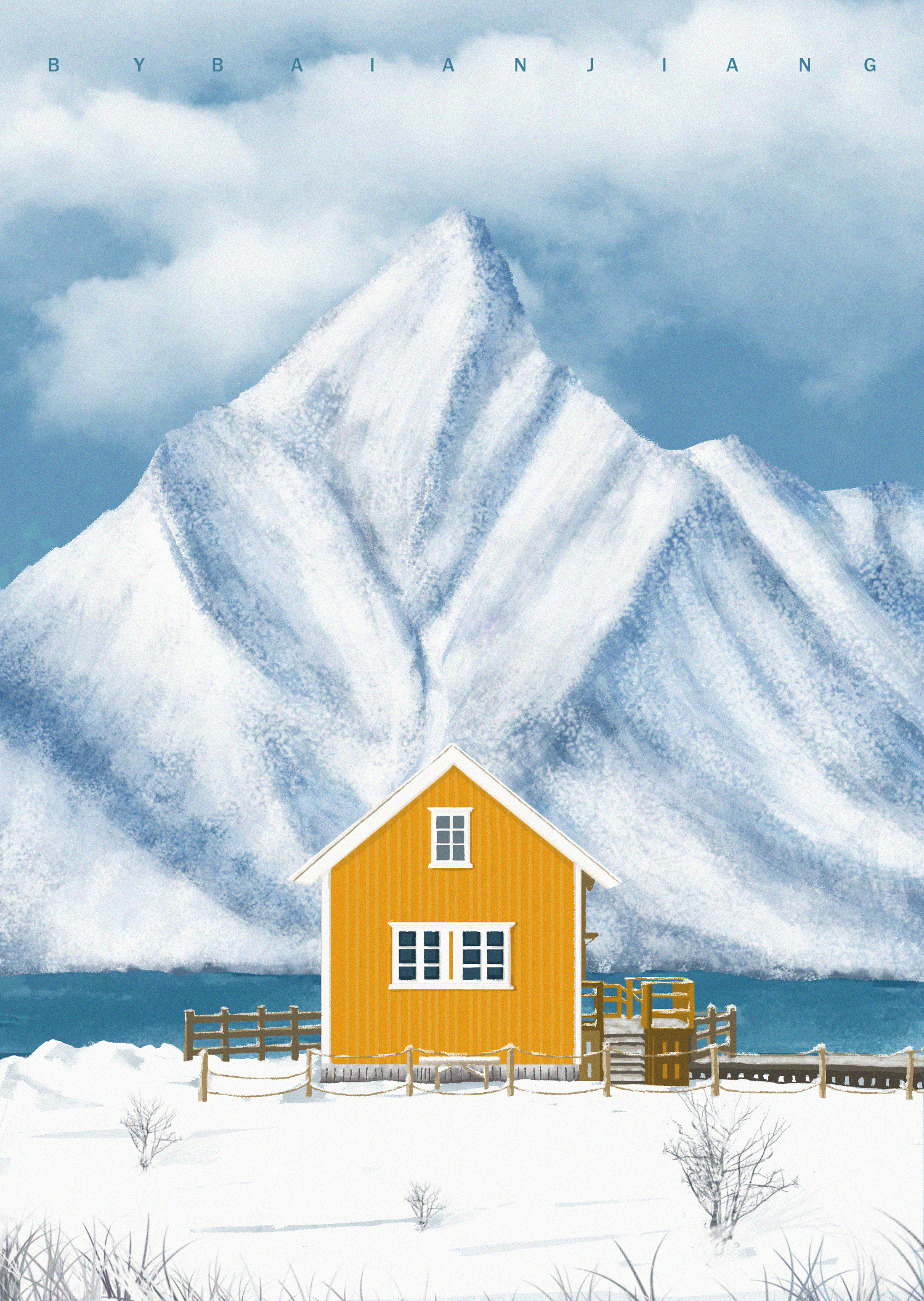 雪屋(日常练习)|插画|创作习作|白安酱 - 原创作品 - 站酷 (zcool)