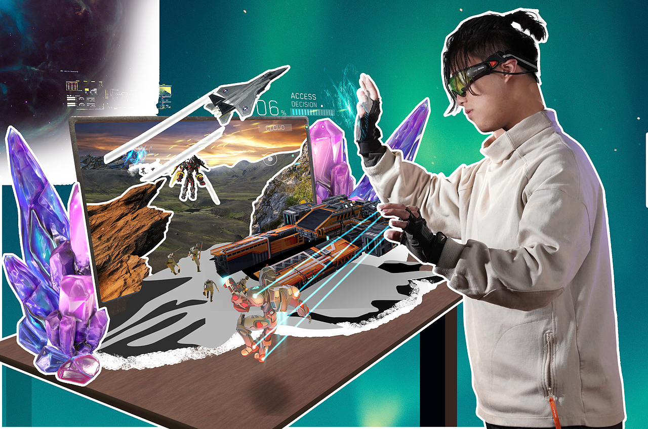 VR呈你所想（图ZMzI5NDE1MzAw） - 海报 - 站酷设计师倍儿亮PS合成原创素材 - 站酷ZCOOL