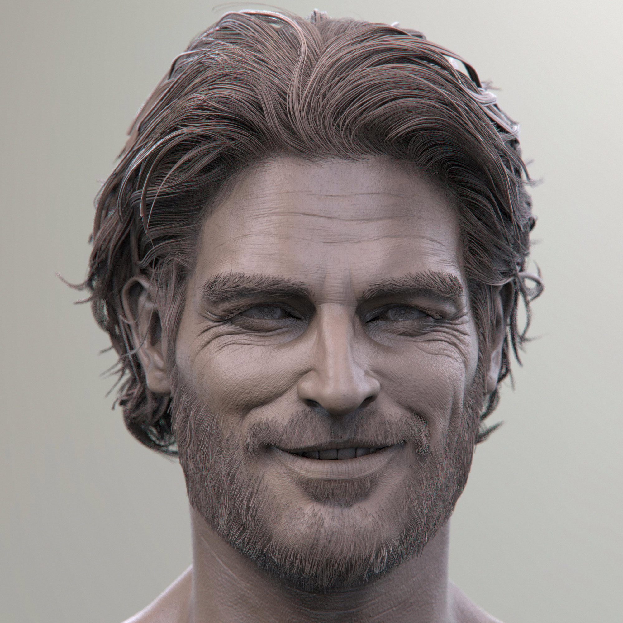 男人头像|三维|人物/生物|董超cg - 原创作品 - 站酷 (zcool)