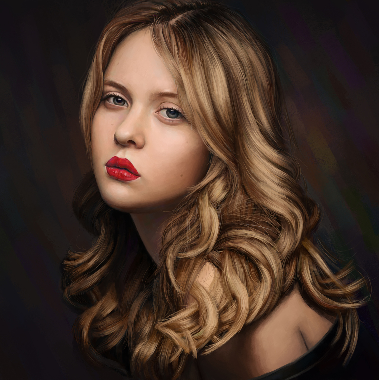 写实插画作品(厚涂)