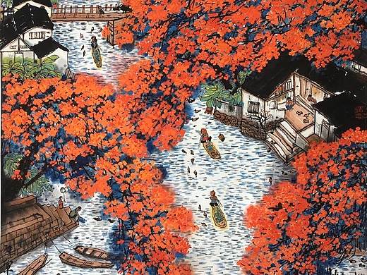 国画 意象画社(本人设计的宣传单)