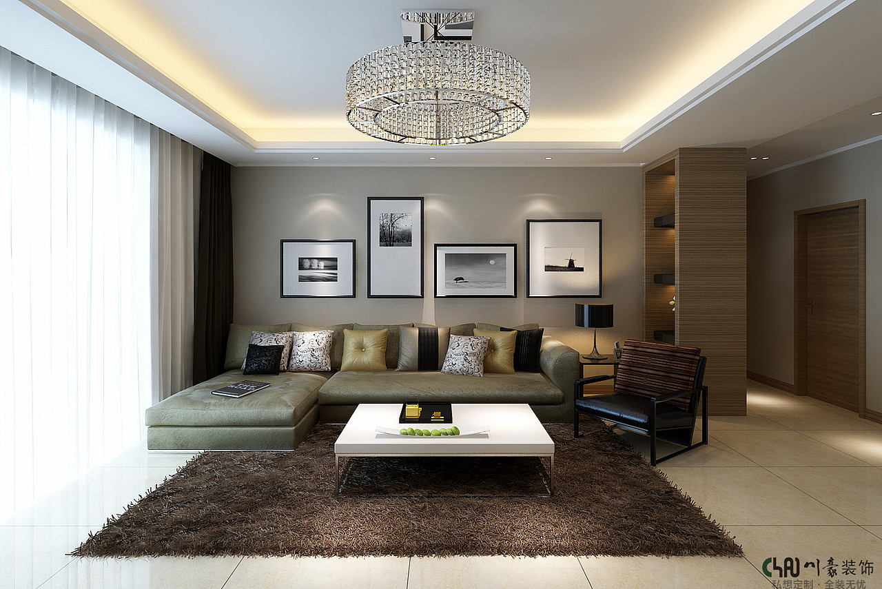 贵阳金元国际180㎡平层-现代风格装修设计案例