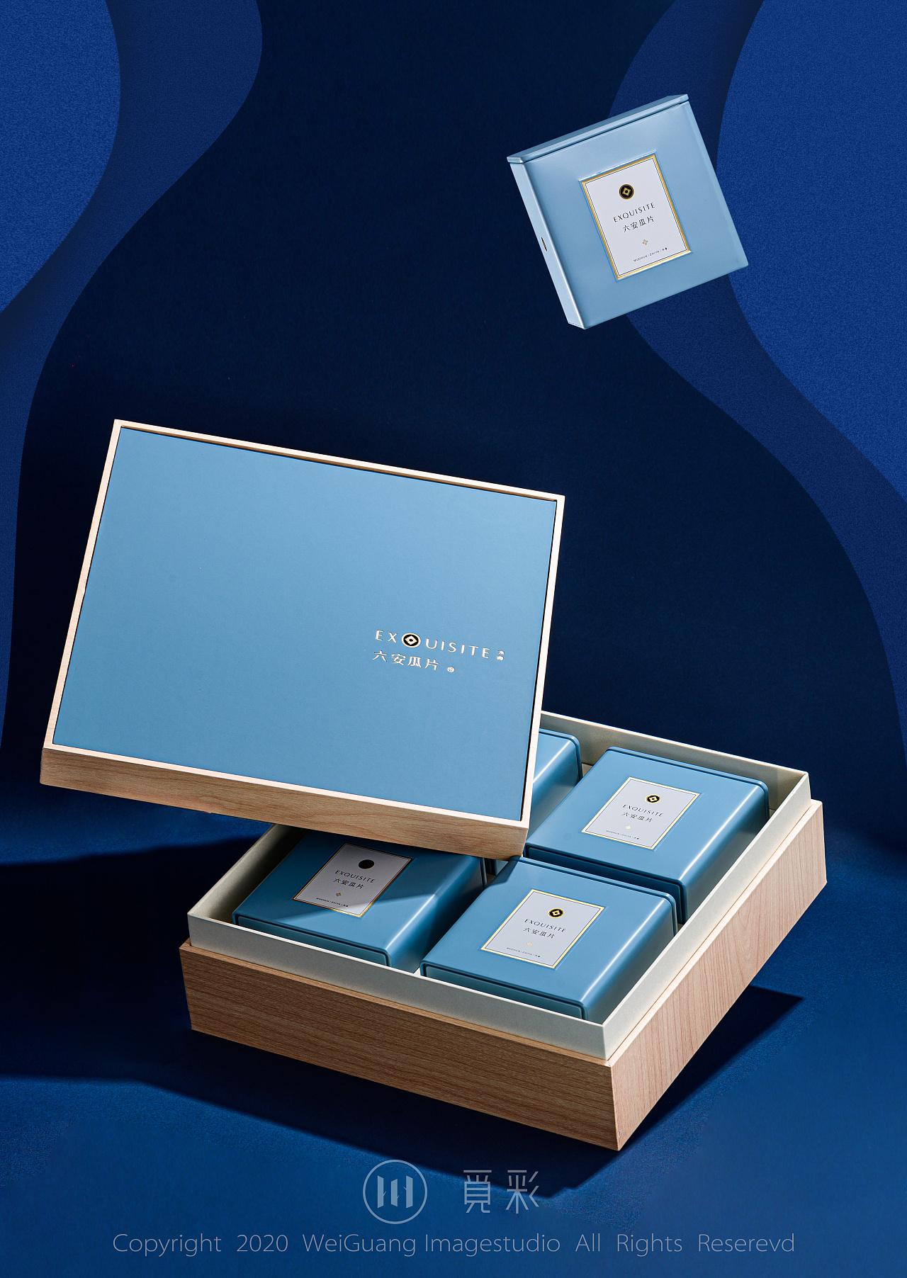 包装摄影微光x觅彩沐春茶叶礼盒