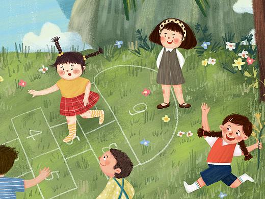 我喜欢和伙伴们玩耍