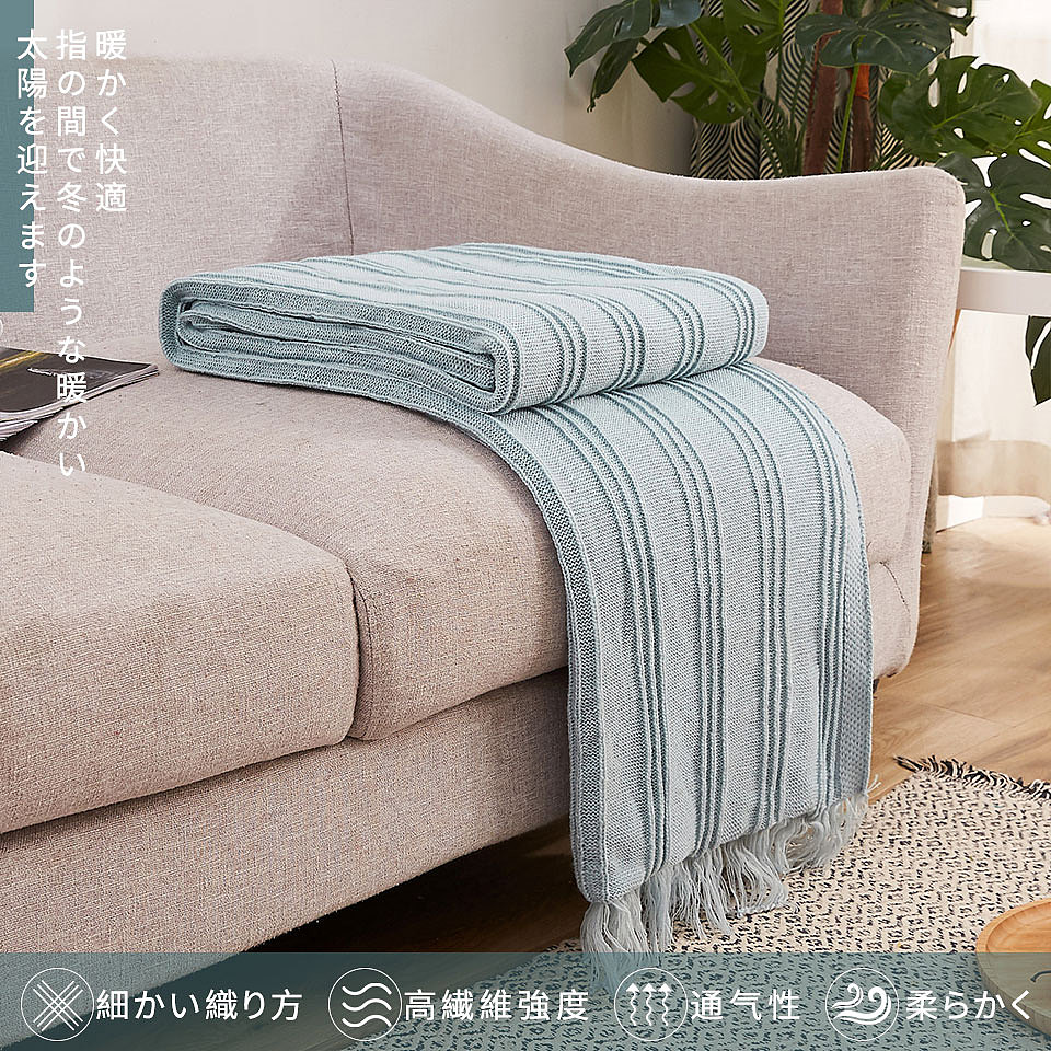 日本腈纶直条毛毯