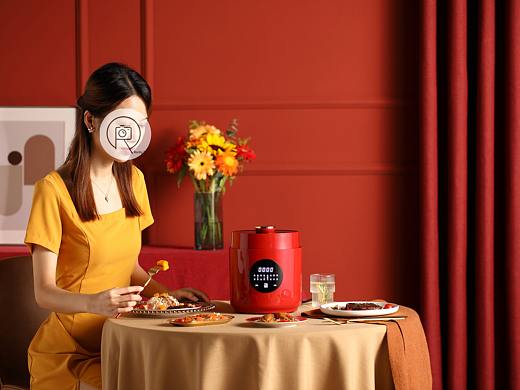 华强电饭煲拍摄 || 原图加水印直出