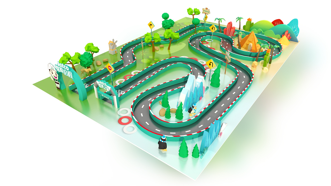 赛车微赛道场景设计