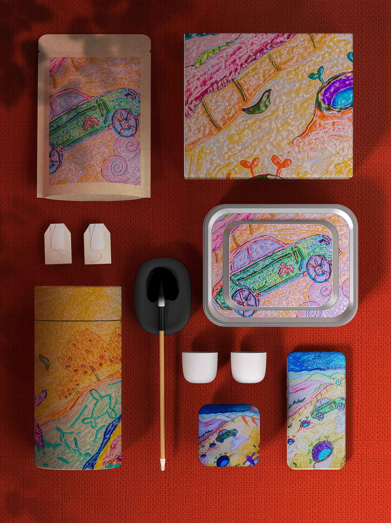 一套插画风格包装实例