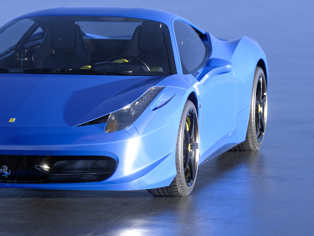 C4D汽车场景渲染练习（图ZMjgwNDg3NDE2） - 机械/交通 - 站酷设计师华拉鸡原创素材 - 站酷ZCOOL