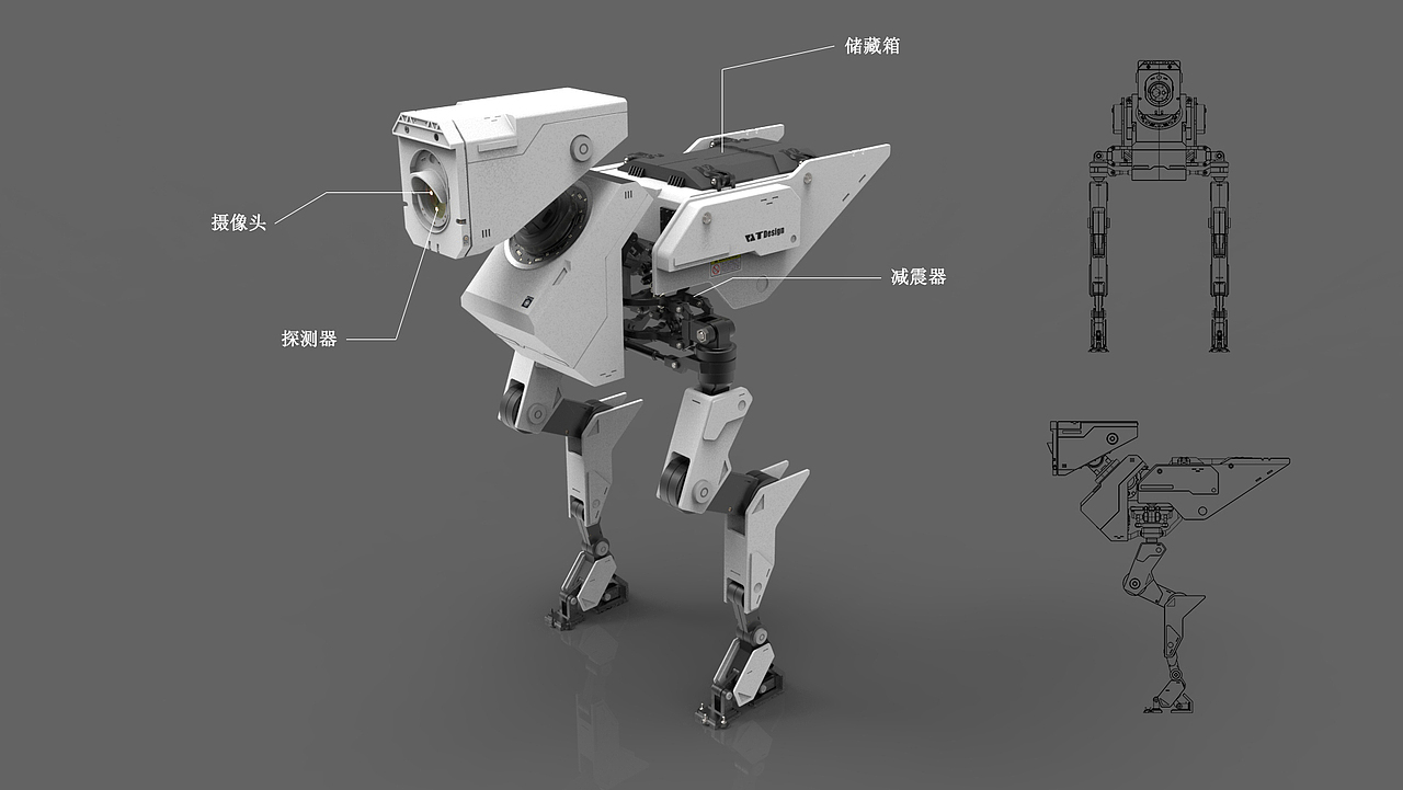 两足机器人设计（图ZMjk4MzAzNzY=） - 机械/交通 - 站酷设计师taotang原创素材 - 站酷ZCOOL