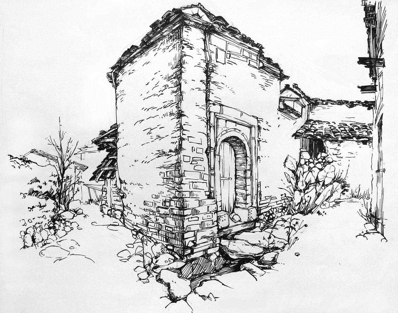 武夷山写生|纯艺术|绘画|luckyautumn - 原创作品 - 站酷 (zcool)