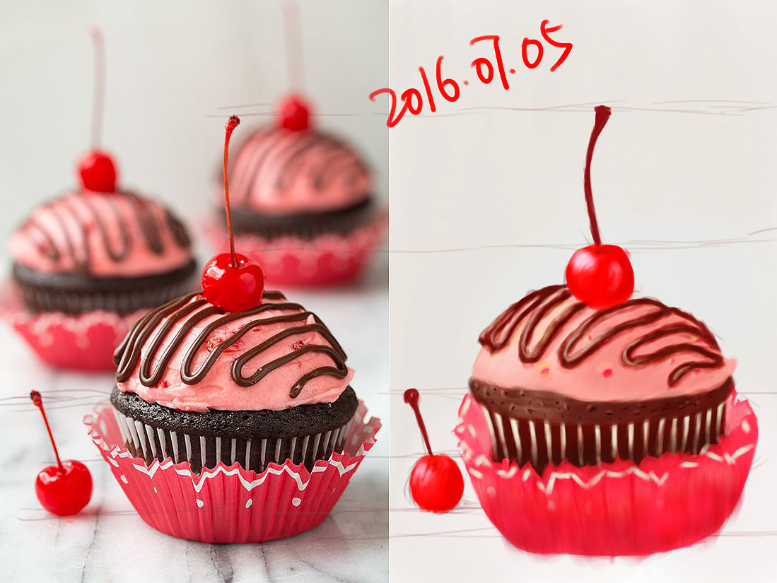 绘画-蛋糕（图ZNTMwNzQzNTI=） - 创作习作 - 站酷设计师沐兮设计原创素材 - 站酷ZCOOL