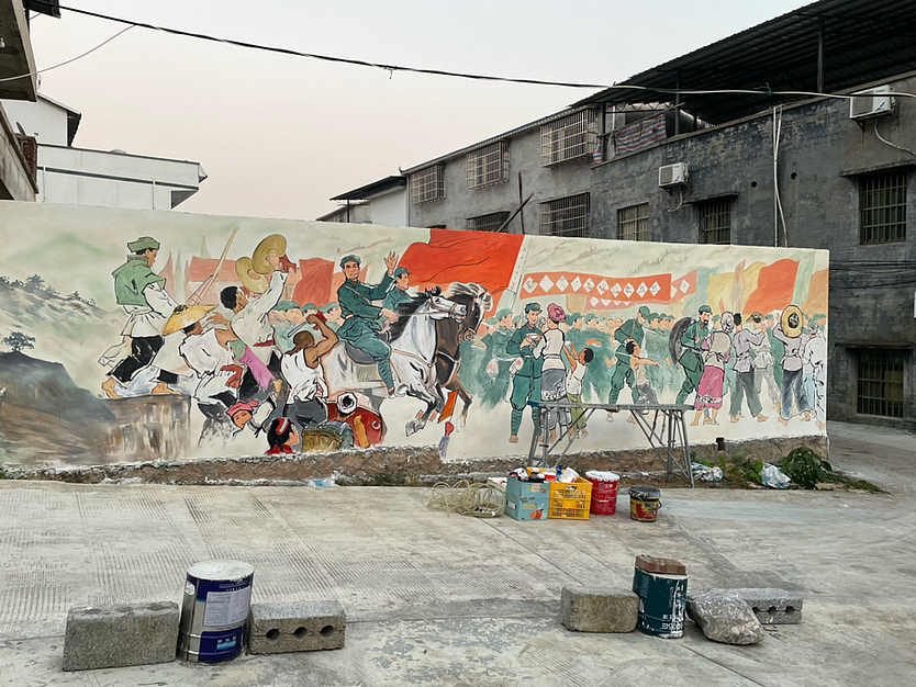 歷史題材墻體彩繪（圖ZMzMwNzEyMDI4） - 繪畫 - 站酷設(shè)計(jì)師深圳禾璽藝術(shù)原創(chuàng)素材 - 站酷ZCOOL