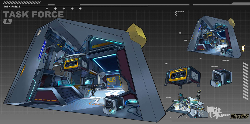 科技场景作品（图ZMjE5MTgxNzAw） - 游戏原画 - 站酷设计师顽皮机器CG工作室原创素材 - 站酷ZCOOL