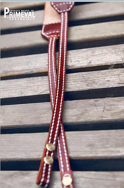 手工皮雕——相机背带