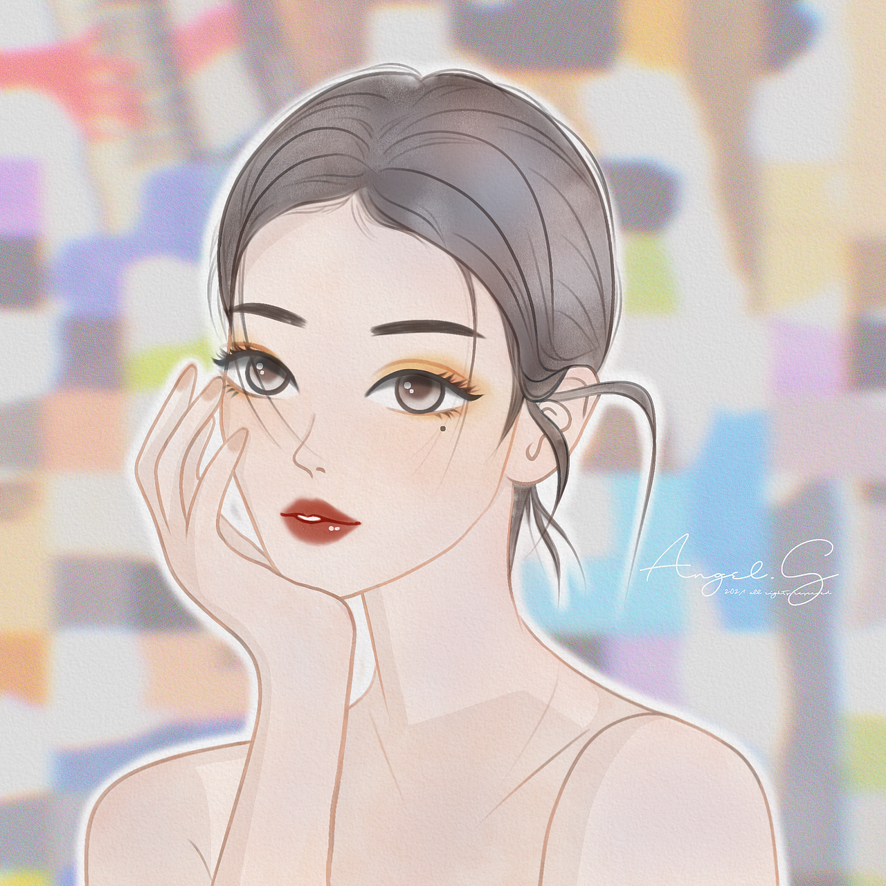 iPad｜人物头像上色总结（图ZMjQxMDU3NzY4） - 艺术插画 - 站酷设计师EDANNA原创素材 - 站酷ZCOOL