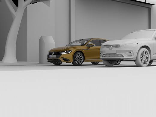 vary 动画 汽车跌落