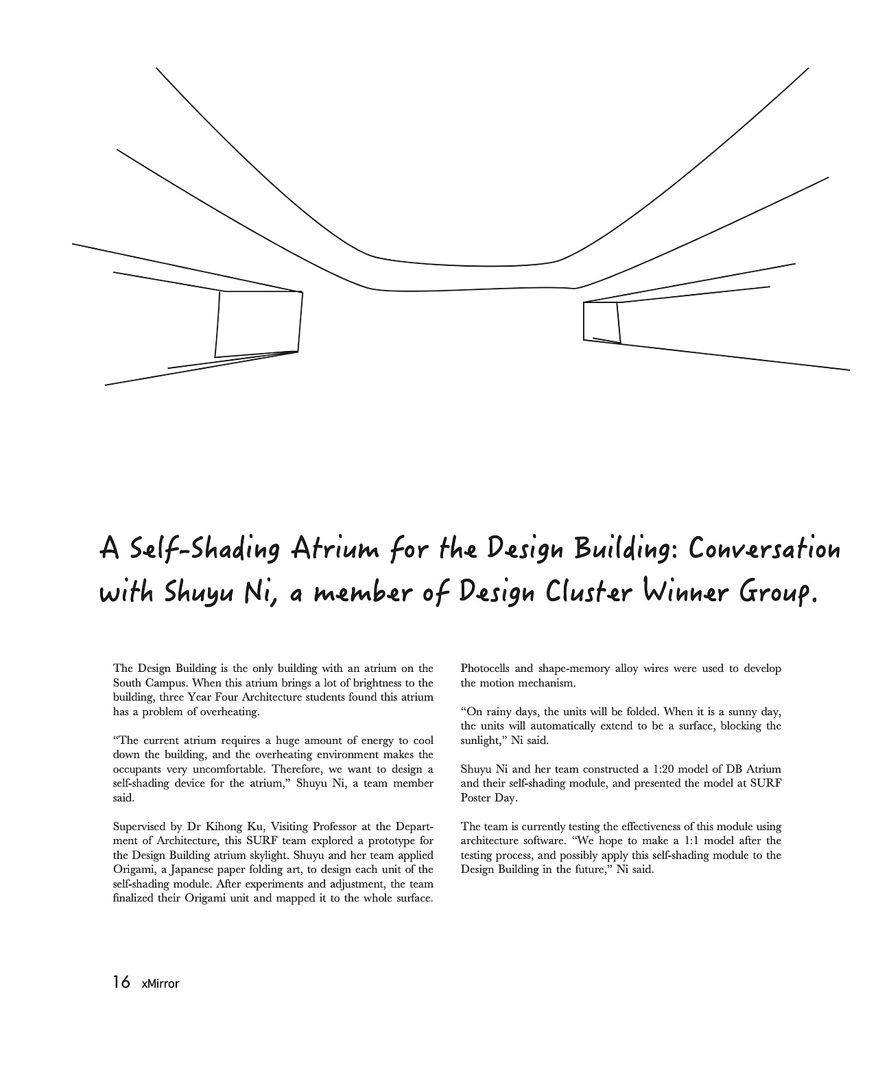 (平面设计）学生杂志 X mirror 03