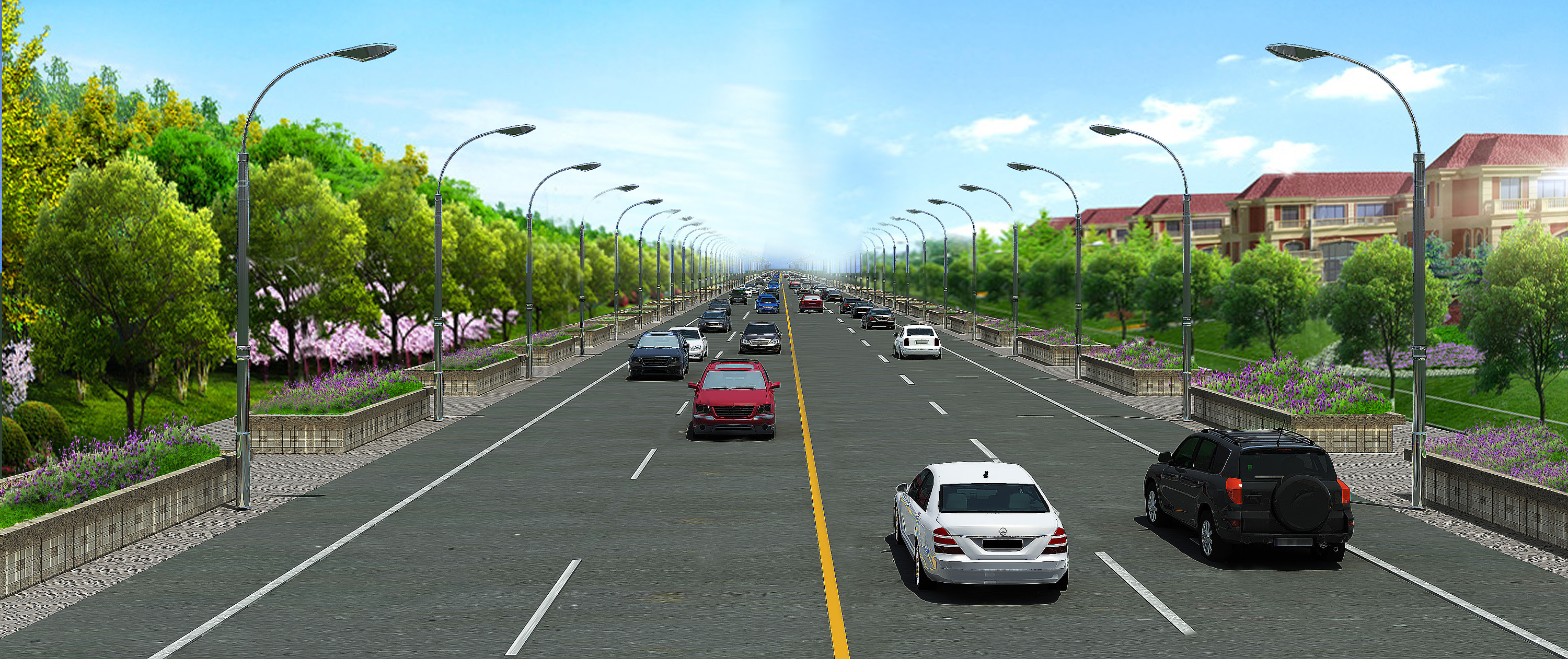 高速公路环境效果图设计图片素材-编号10312412-图行天下