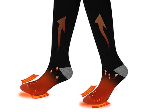 亚马逊冬天加热袜子主图设计