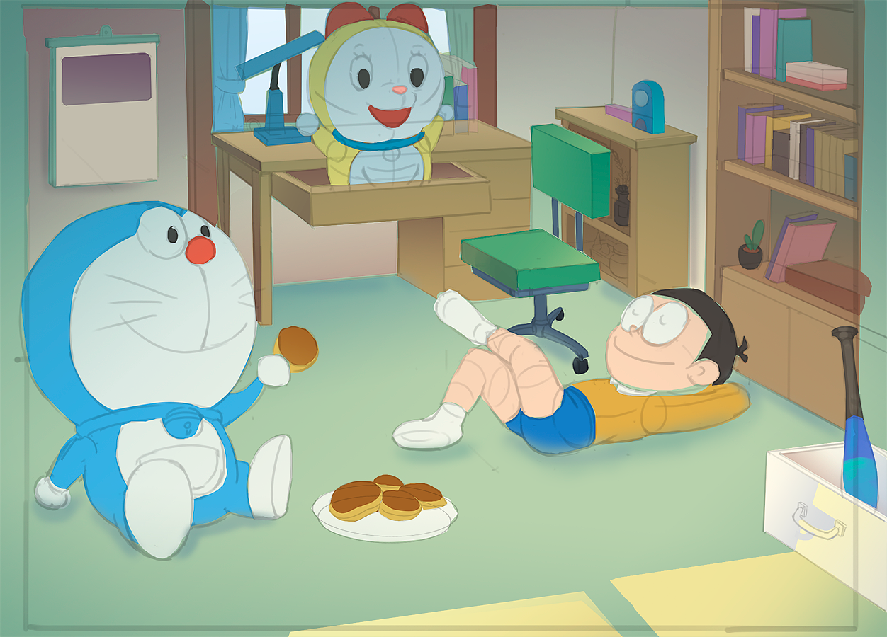 哆啦a梦同人创作|插画|创作习作|郭明达 - 原创作品 - 站酷 (zcool)