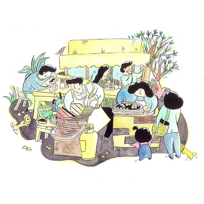 来自家乡的小确幸（图ZNzA4OTMzODQ=） - 商业插画 - 站酷设计师邵小花卷原创素材 - 站酷ZCOOL