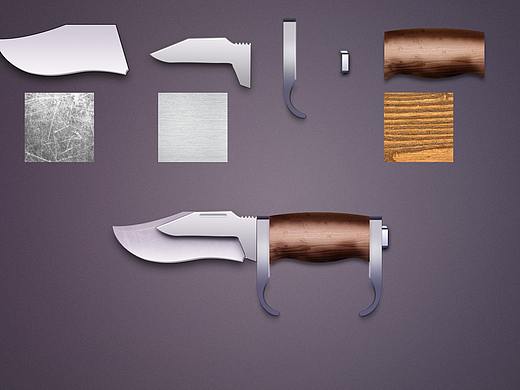 【超寫(xiě)實(shí)】小刀圖標(biāo)臨摹（個(gè)人主頁(yè)-ZMjk5MjA0ODA=） - 圖標(biāo) - 站酷設(shè)計(jì)師Q譚小丸子原創(chuàng)素材 - 站酷ZCOOL