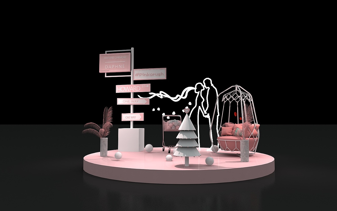 美陈 中秋 DP点位 情人节 七夕（图ZMTc0ODAzODY4） - 其他三维 - 站酷设计师阿杰smac原创素材 - 站酷ZCOOL