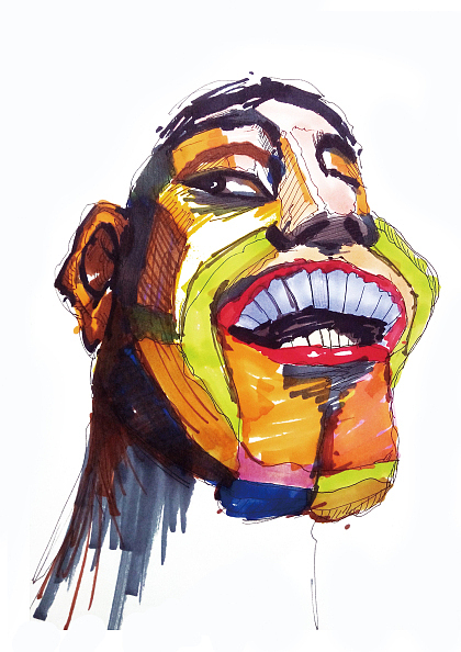 不同风格的插画