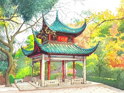 水彩建筑