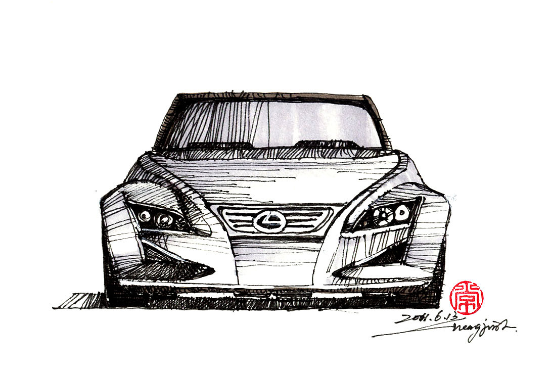 绘车丨轿车速写