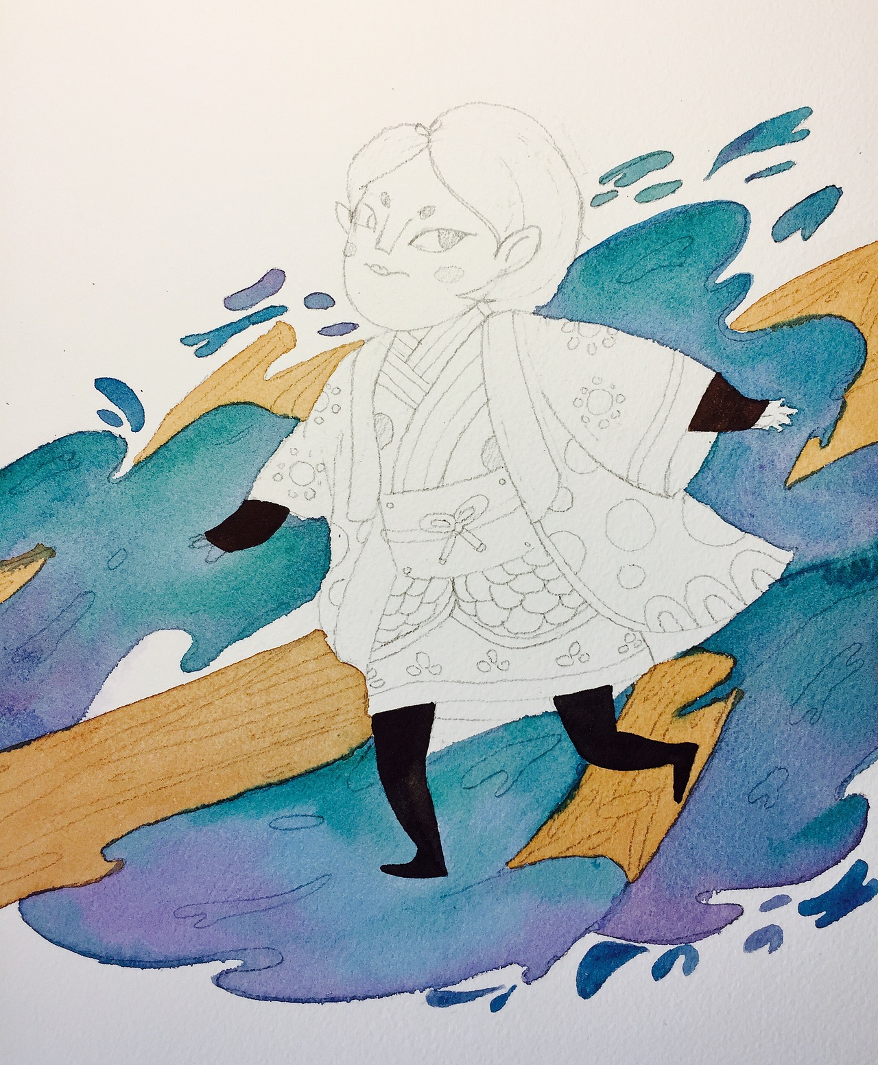 《二护法》（图ZODYyNTIyNzY=） - 商业插画 - 站酷设计师蓝狗GO原创素材 - 站酷ZCOOL