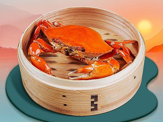 三门青蟹详情页设计电商海报 非大闸蟹