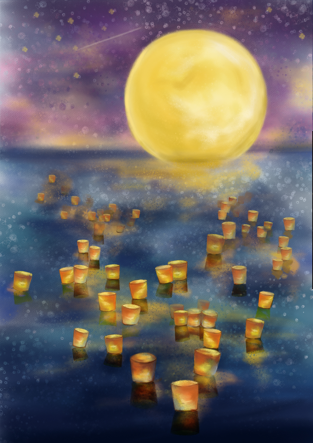 海上生明月 天涯共此时