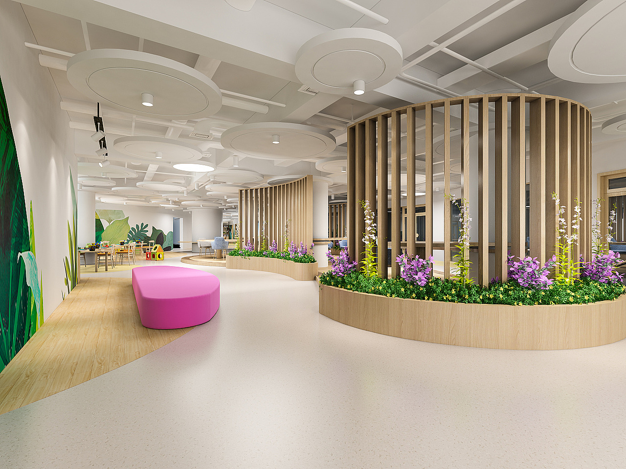 幼儿园立面设计|专业幼儿园室内设计