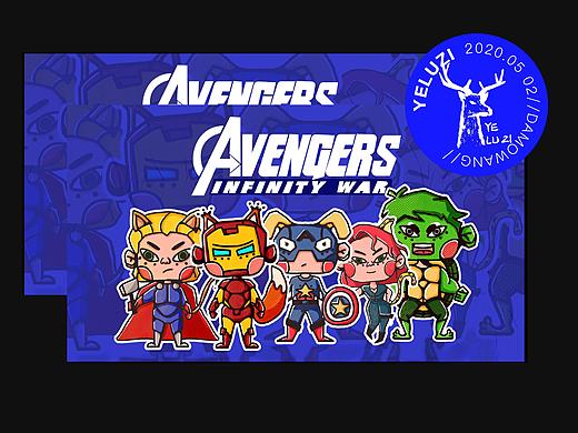 動物版-《復(fù)仇者聯(lián)盟》（個(gè)人主頁-ZNDQ0MTE1OTY=） - 藝術(shù)插畫 - 站酷設(shè)計(jì)師大魔王DMW原創(chuàng)素材 - 站酷ZCOOL