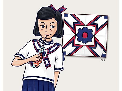 民国花砖人形化作美女，风情万种(#^.^#)