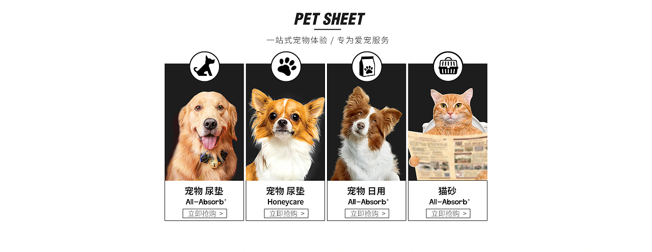 17年 宠物产品 京东pc端网页设计