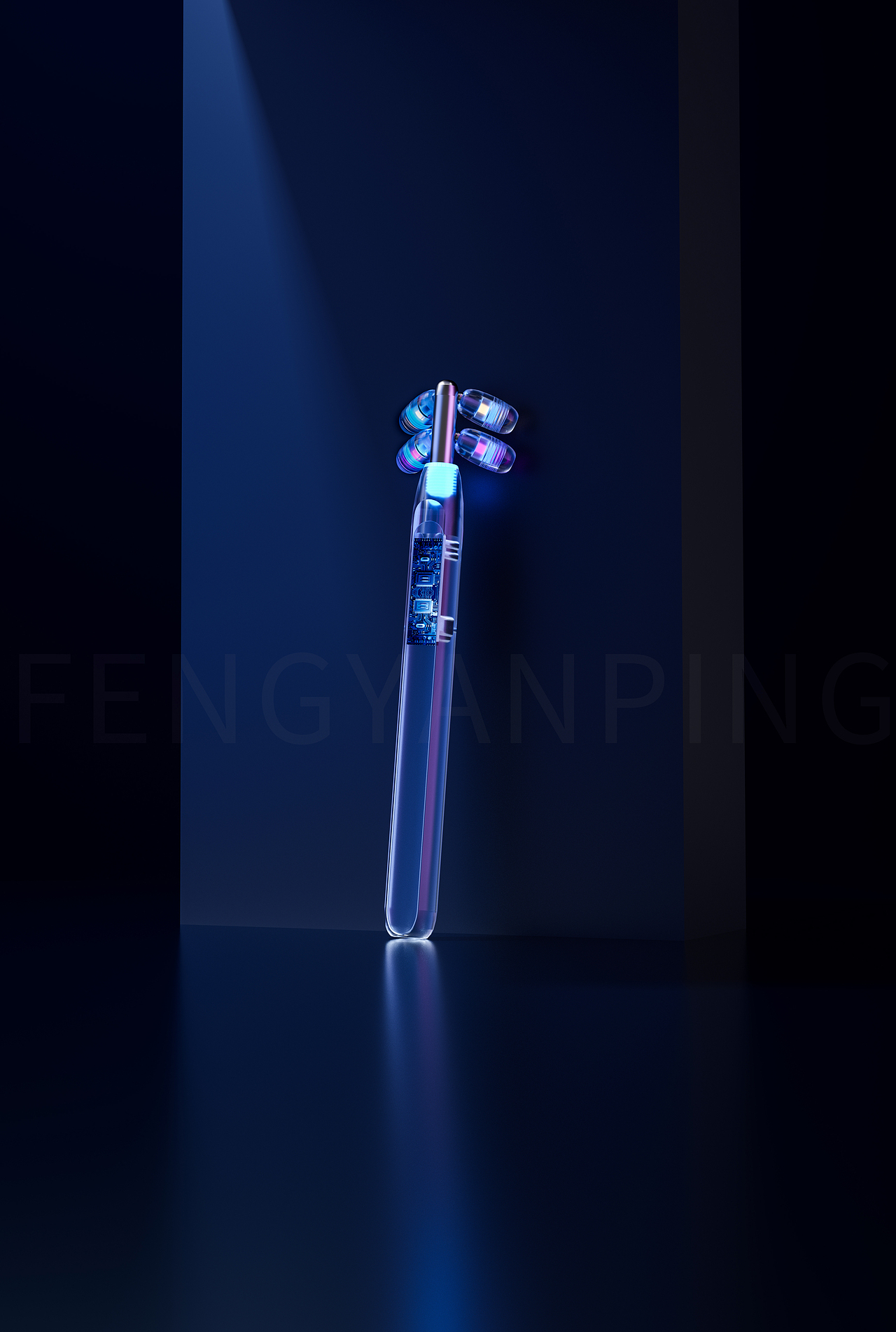 【产品渲染—美容棒】（图ZMjc5NTY5NTE2） - 产品 - 站酷设计师会跑飞的猪原创素材 - 站酷ZCOOL