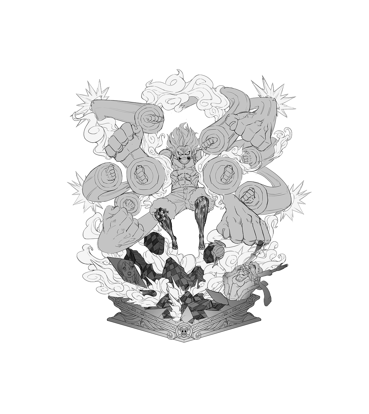 蛇人路飞——镜中世界卡二一战（原型设计）（图ZMTI5NTQwMTM2） - 手办/模玩 - 站酷设计师i茂茂原创素材 - 站酷ZCOOL