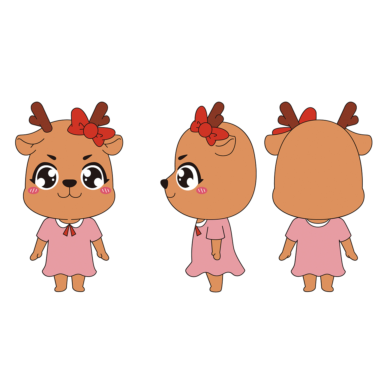 小翎三视图|平面|ip形象|浙江步育 - 原创作品 - 站酷 (zcool)