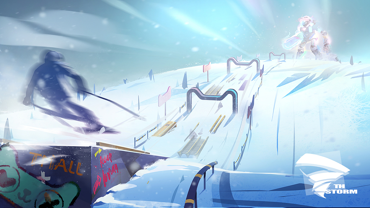 冰雪活动提案配图-滑雪公园