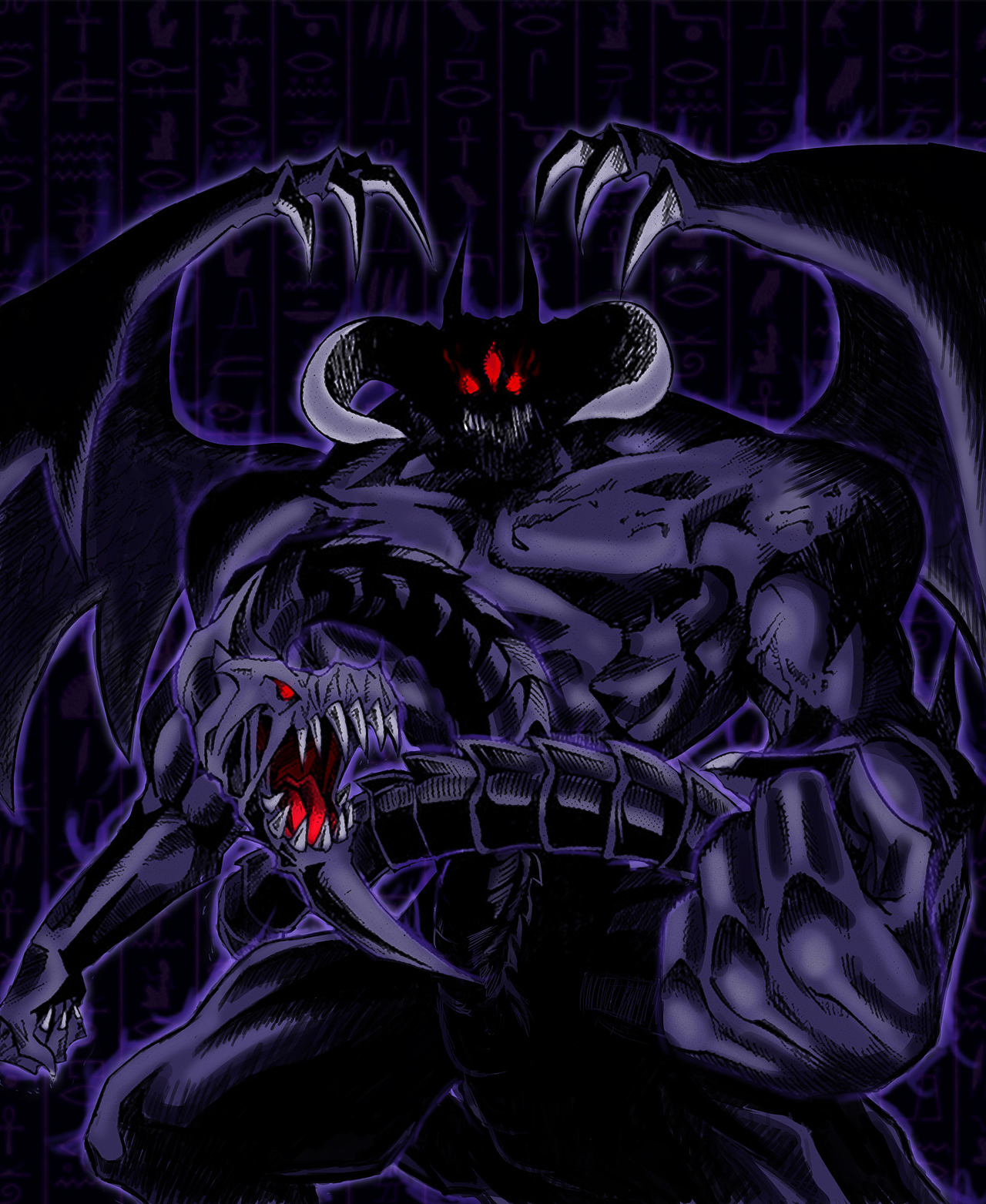 《游戏王》怪兽卡插画练习