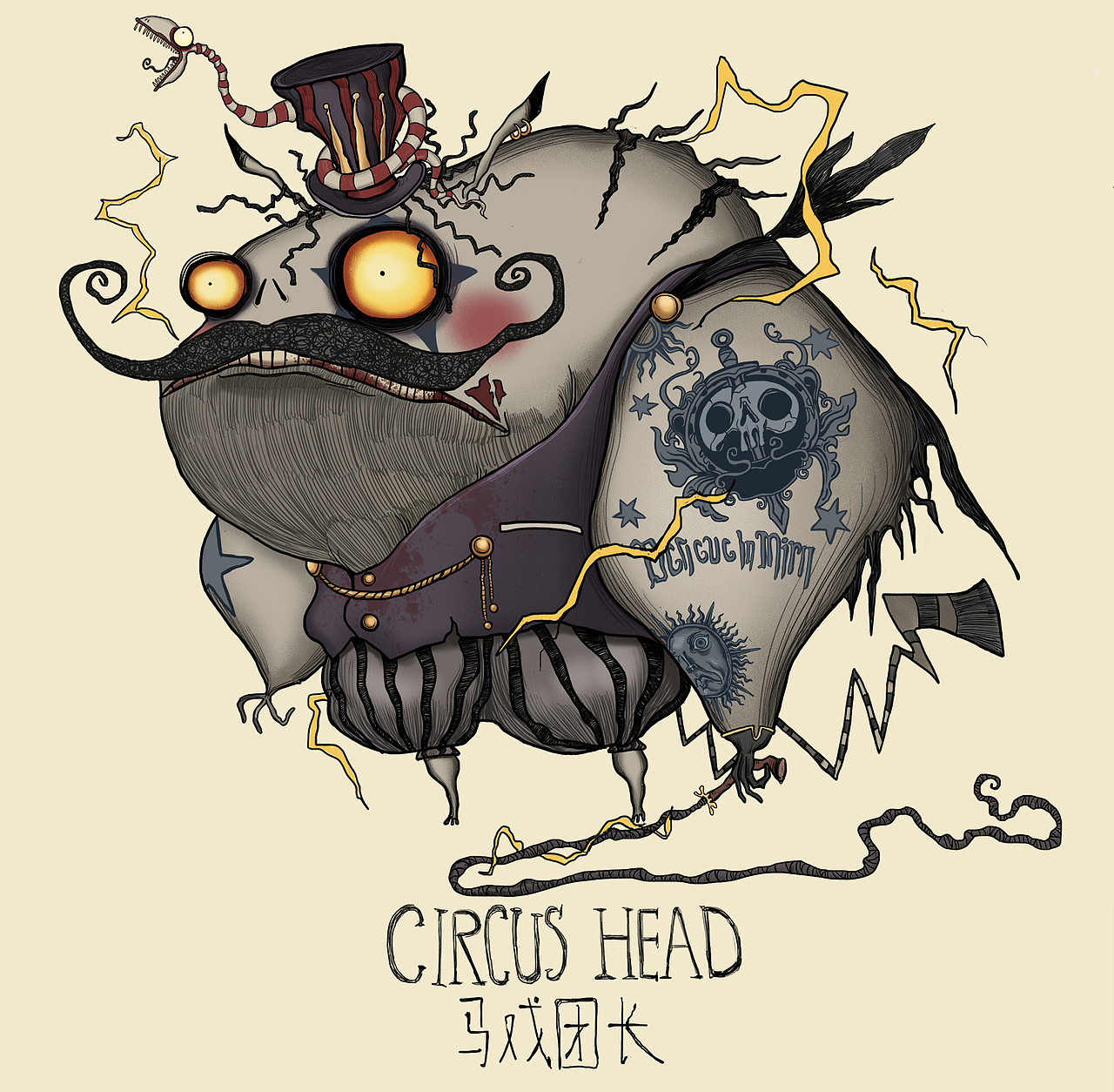 一组怪诞风格游戏怪物设定（图ZMTc0MjU3NjM2） - 概念设定 - 站酷设计师板板大人原创素材 - 站酷ZCOOL