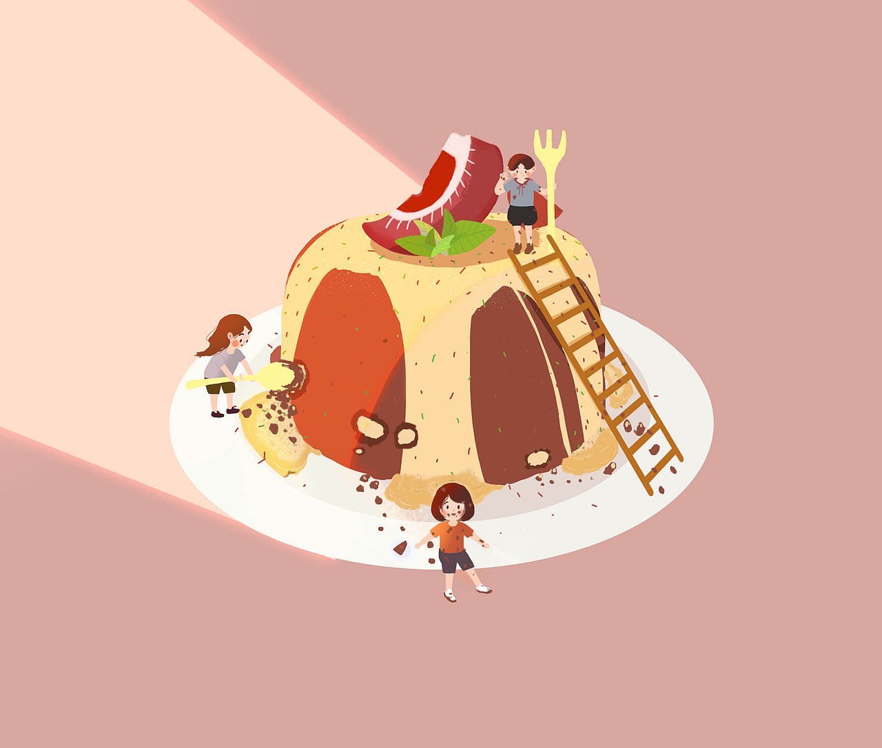 小人国系列四张先上齐~后续再补~~广州/插画师/3年前/159浏览先人掌x