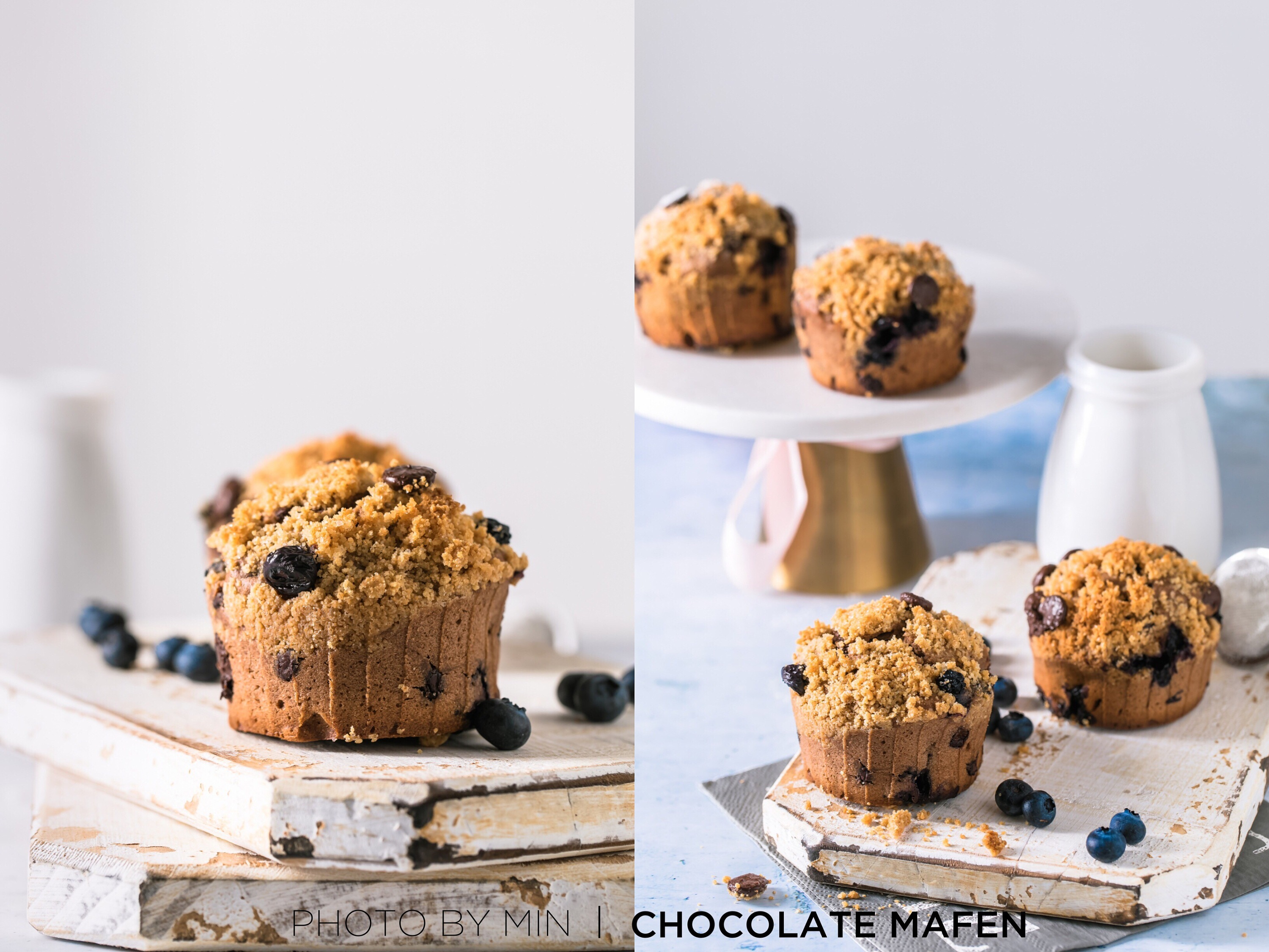 巧克力蓝莓马芬