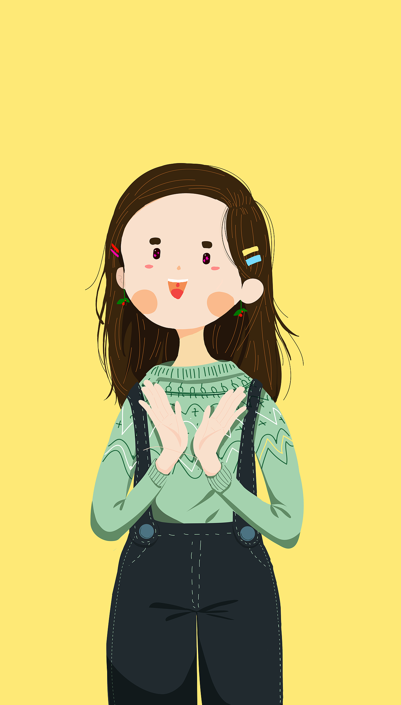 大头妹妹|插画|商业插画|留一碗大爷_原创作品-站酷zcool