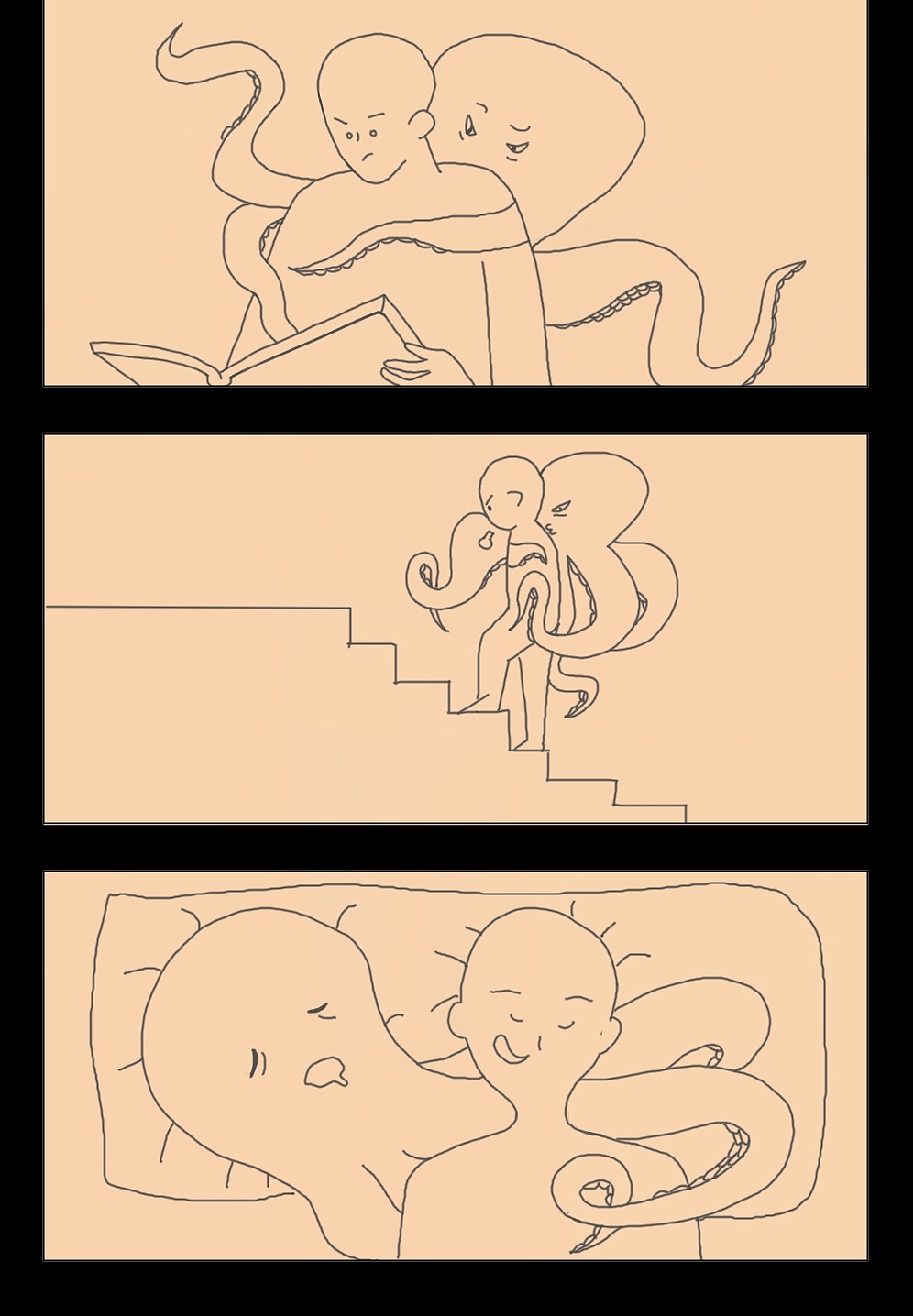 漫画 | 恋爱的人都是章鱼（图ZMTE0MTc2ODQ0） - 创作习作 - 站酷设计师狐狸阿姨原创素材 - 站酷ZCOOL