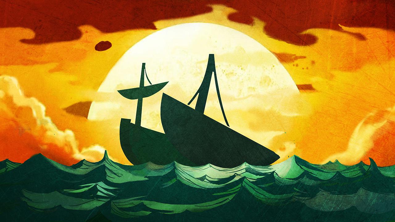 短片《沉浮》分镜设计稿 产于 山东工艺美术学院 厂房