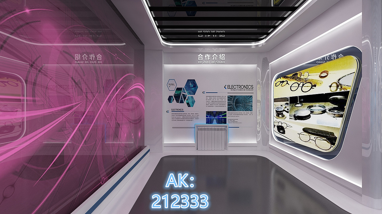 富乐华科技展厅3D设计效果图（图ZMjc3NjQxODQw） - 产品 - 站酷设计师AK212原创素材 - 站酷ZCOOL